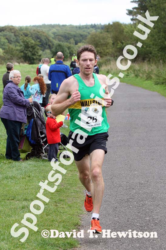 Chris Smith (Wallsend) 3rd in the Prudhoe Miners Race.